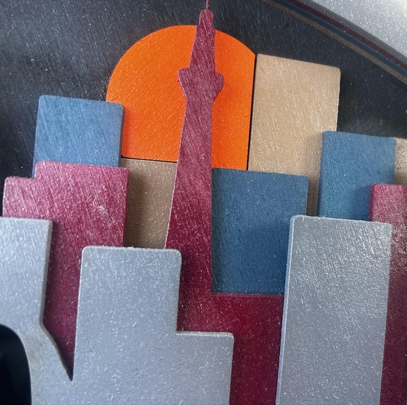 Godzilla 3D painted handmade woodcut - Picture 5 of 5